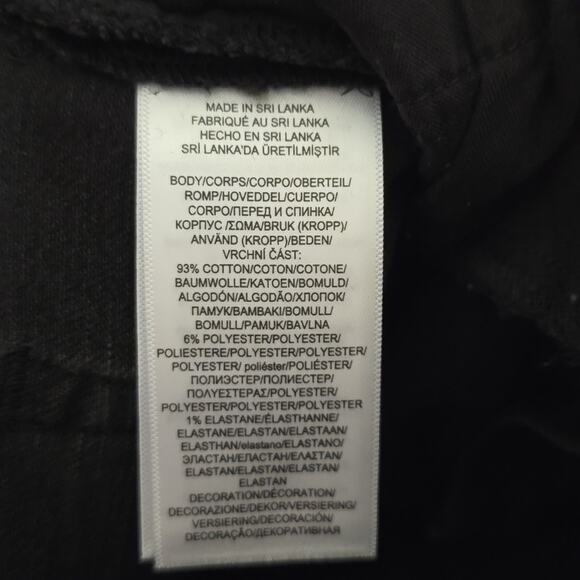 RALPH LAUREN Black Sequin Side Panel Stretch Straight Jeans Size 8 - Picture 10 of 10